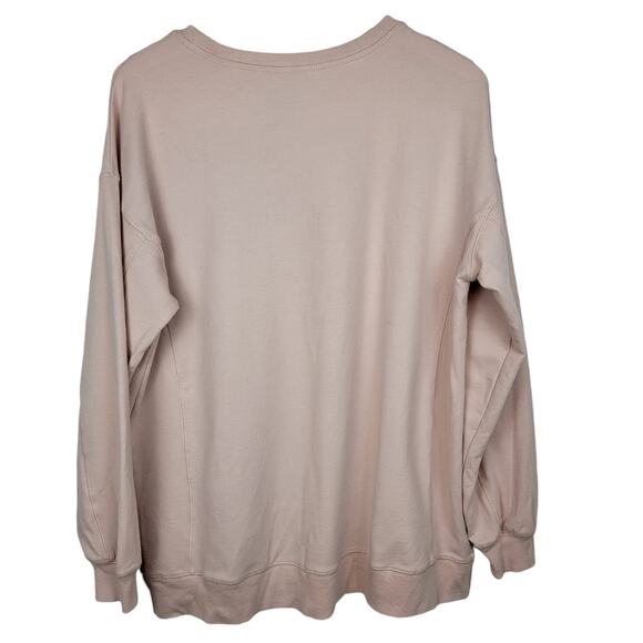 WILDFOX "But First, Cocktails" Pink Crew Neck Sweatshirt - Size L - Picture 3 of 5